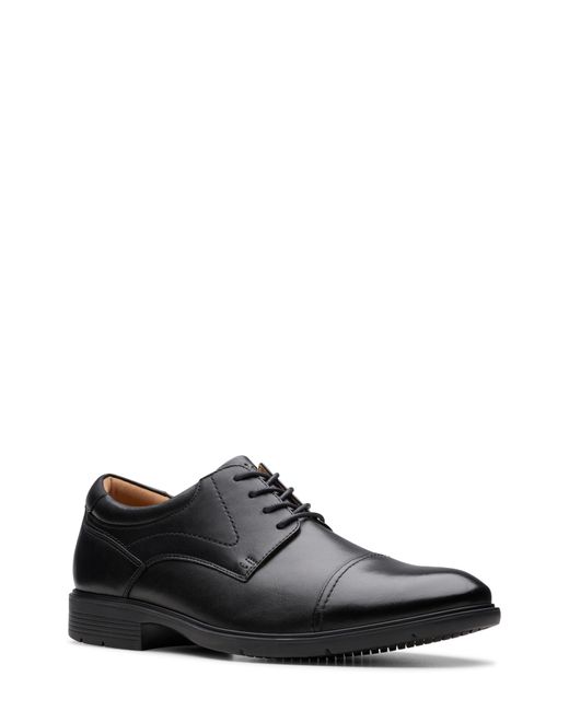 Clarks Black Eldredge Cap Toe Derby for men