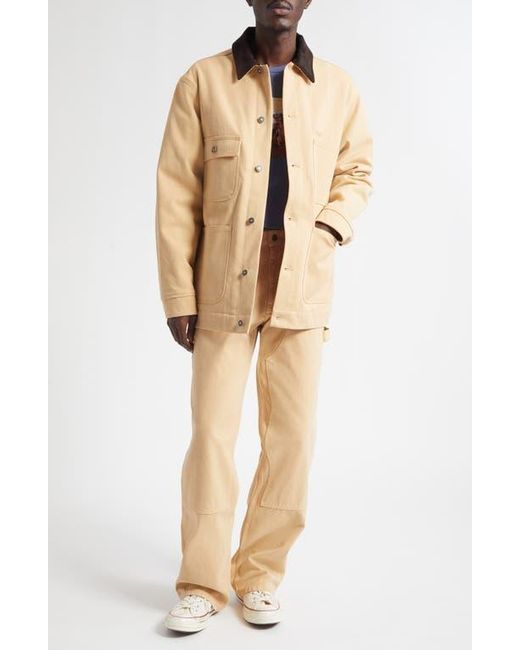 Sky High Farm Natural Gender Inclusive Cotton Canvas Chore Coat for men