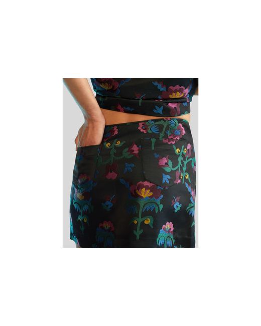 Cynthia Rowley Black Harper Jacquard Skirt