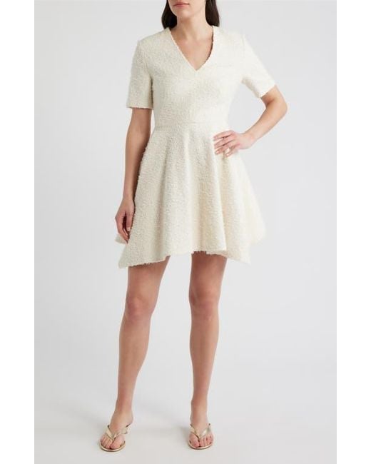 tweed skater dress Nevalie Grey Tweed Skater Mini Dress
