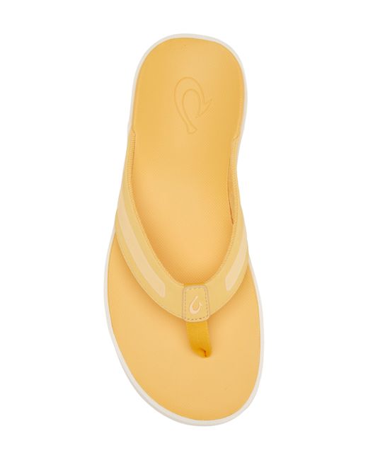 Olukai Yellow Leeward Flip Flop for men