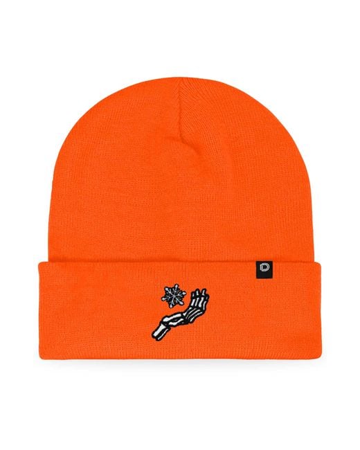 Alix Orange Chill Touch Beanie for men