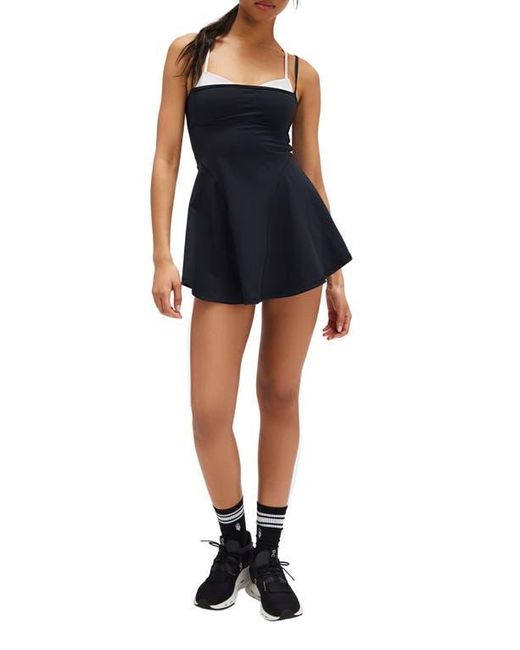 Free People Black Baseline Tennis Dress