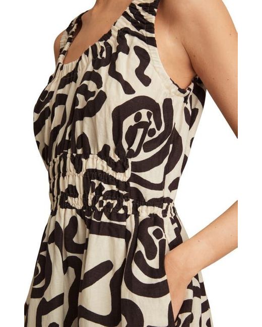 Reiss Multicolor Akari Linen Blend Maxi Sundress