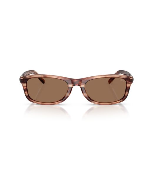 DIESEL Brown 54Mm Rectangular Sunglasses