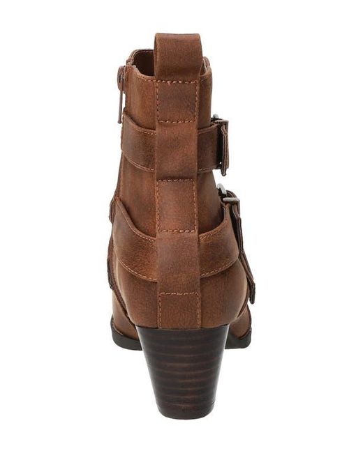 Bella Vita Brown Bowie Buckle Strap Bootie