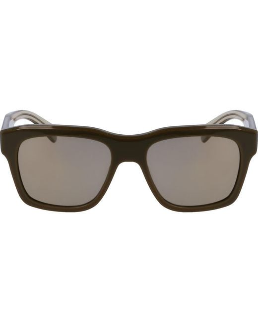 Ferragamo Green 56Mm Polarized Rectangular Sunglasses for men
