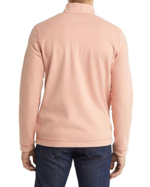 Johnston & Murphy Blue Reversible Quarter Zip Pullover for men