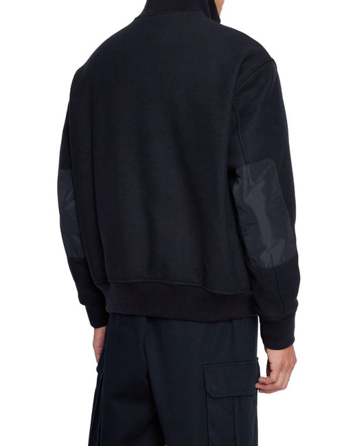 Armani Exchange Blue Zip Front Jacket for men