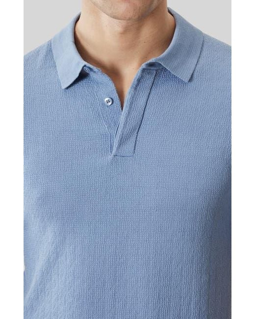 Robert Barakett Blue Halric Polo Sweater for men