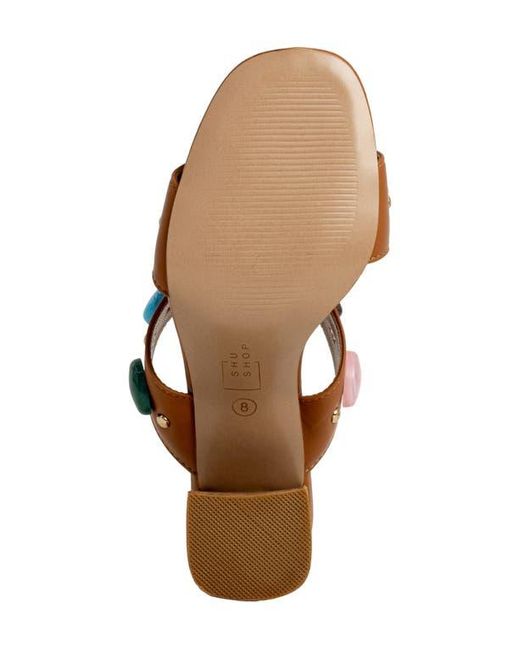 Shu Shop Brown Elizabeth Block Heel Sandal
