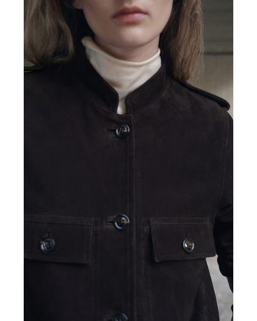 Mango Black Suede Jacket