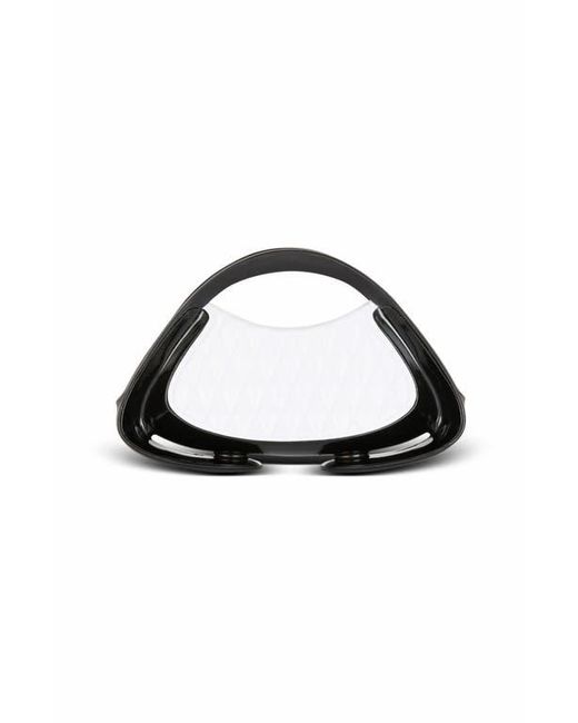 Balmain Black Two-Tone Quilted Small Jolie Madame Bag