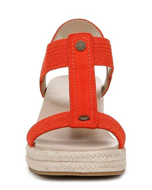 Vionic Red Calera Espadrille Wedge Sandal