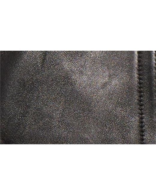 Versace Black Plongé Leather Blouson Jacket for men