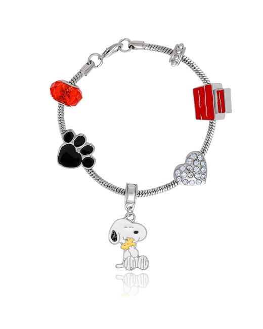 Snoopy Metallic Charm Bracelet
