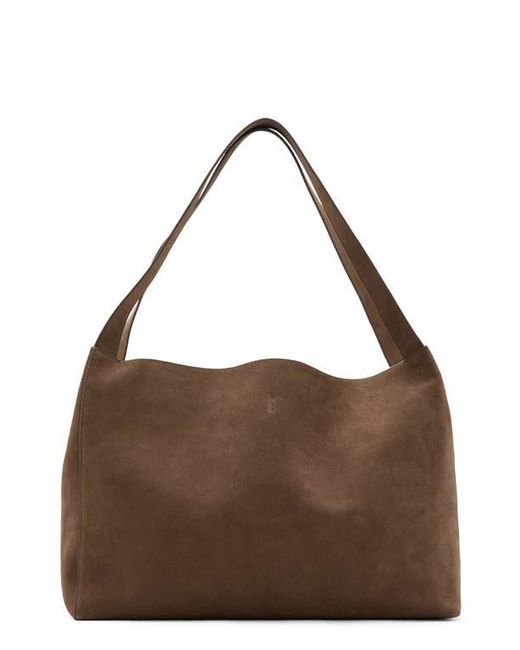 Mango Brown Suede Shopper Bag