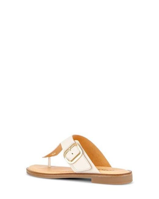 Gabor White Studded Flip Flop