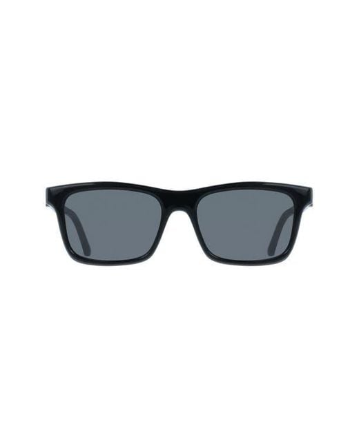 Ferragamo Black 55Mm Rectangular Sunglasses for men