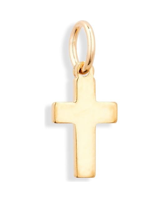 Nashelle Metallic Simple Cross Charm