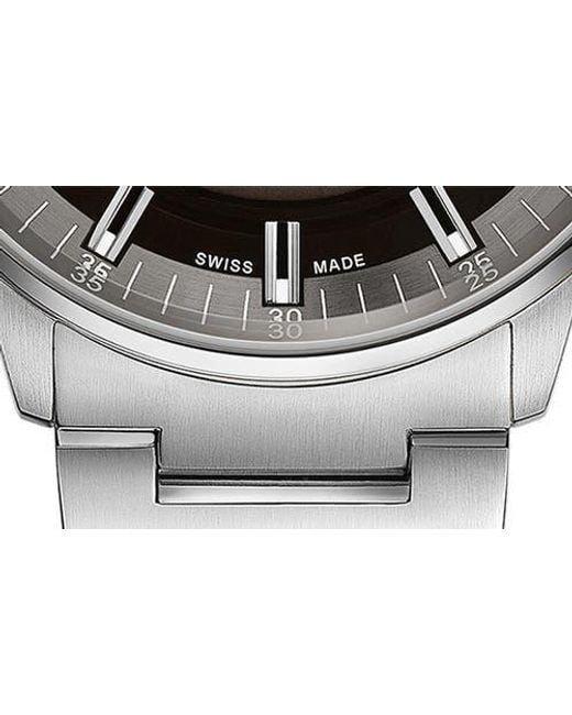 MIDO Gray Commander Gradient Skeletal Automatic Bracelet Watch, 40Mm for men
