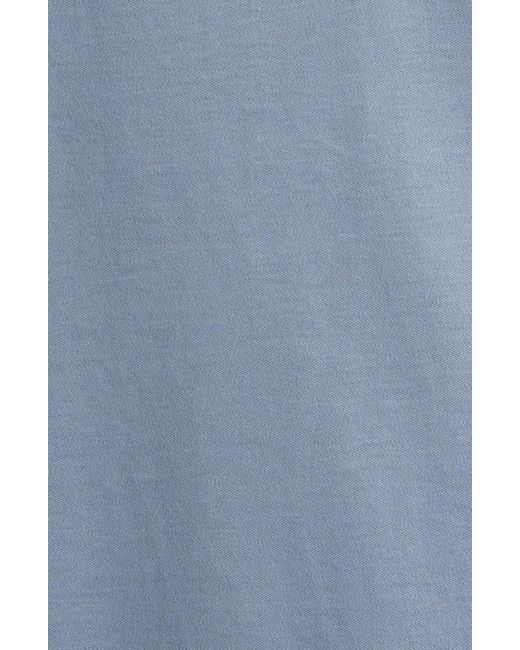 Robert Barakett Blue Georgia Solid Pima Cotton Polo for men