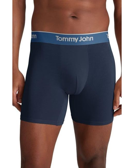 Tommy John Blue 3-Pack Second Skin 6-Inch Stretch Modal Boxer Briefs for men