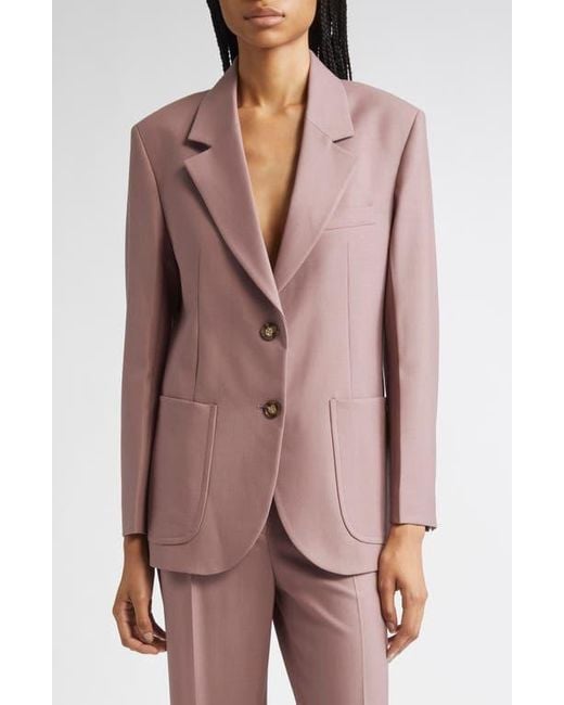 Victoria Beckham Pink Patch Pocket Twill Jacket