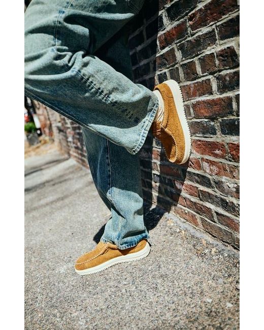 HeyDude Brown Wally Nxt Suede Loafer Mule for men