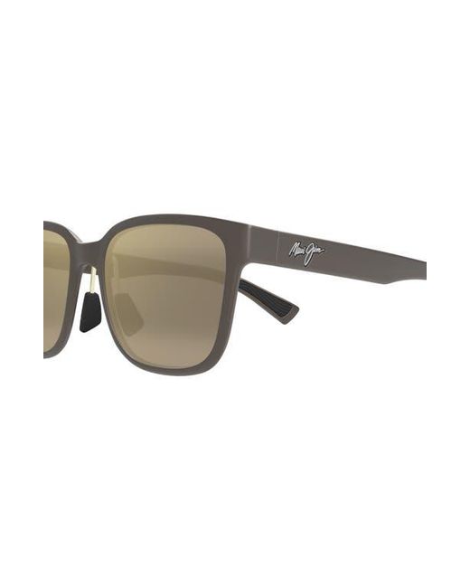 Maui Jim Brown Paulele Af 57Mm Polarizedplus2 Round Sunglasses for men