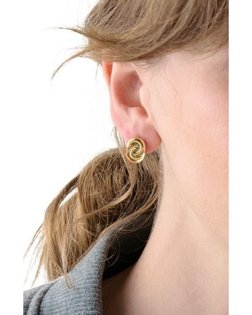 Kate Spade Metallic Twisted Stud Earrings