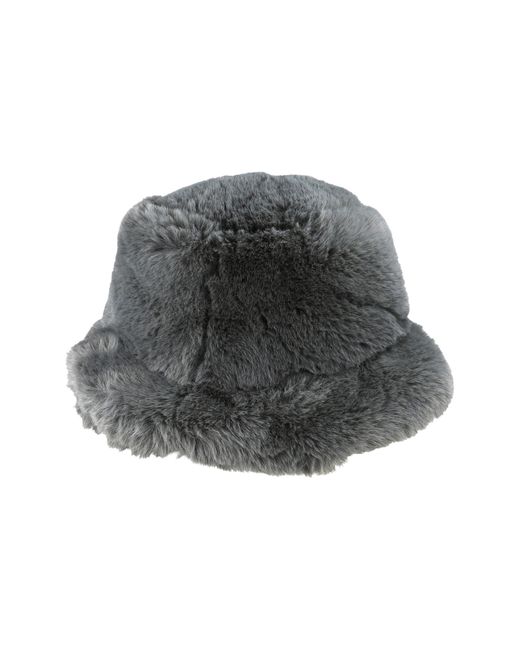 Kurt Geiger Black Faux Fur Bucket Hat