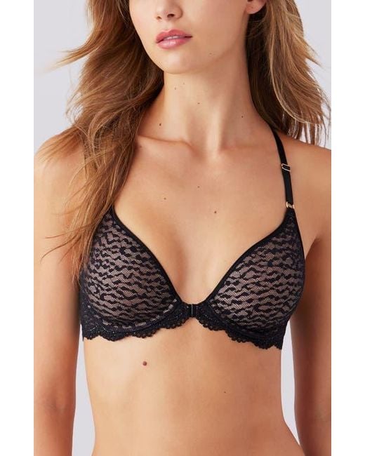 B.tempt'd Black Untamed Underwire Front Close T-Shirt Bra