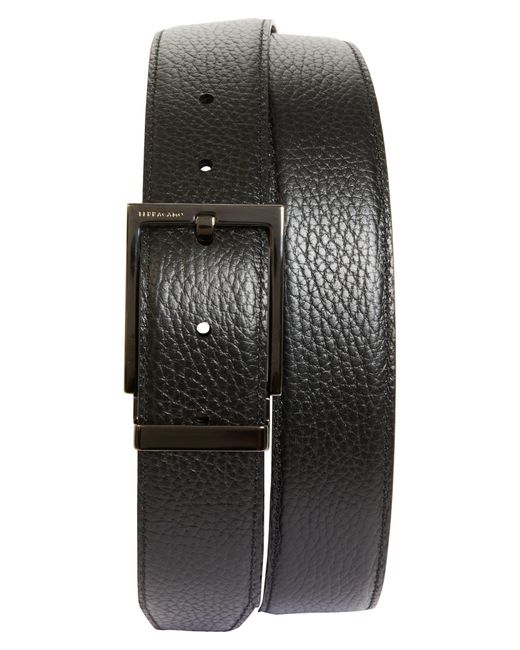 Ferragamo Brown Classic Double Adjustable Reversible Leather Belt for men