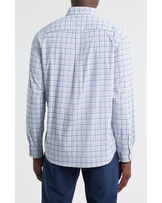 Vineyard Vines Blue Forepeak Tattersall Check Performance Button-Down Shirt for men
