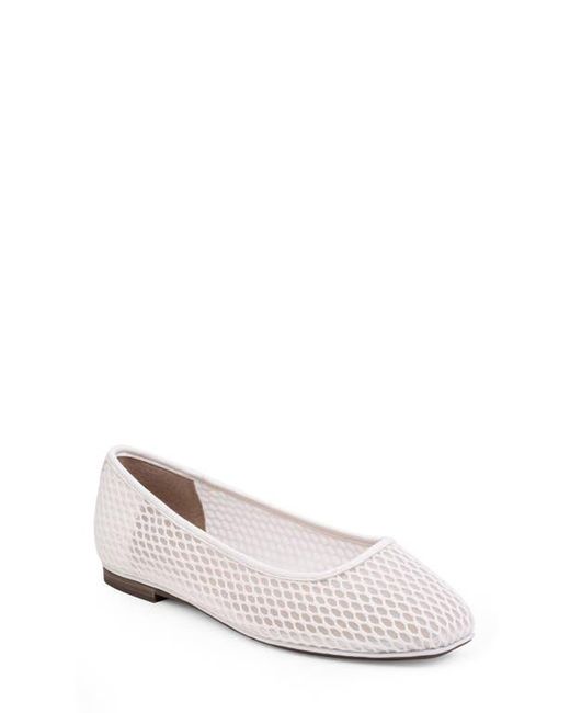 Me Too White Baylin Ballet Flat