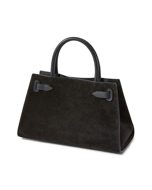 Veronica Beard Black Dash Cargo Top Handle Bag