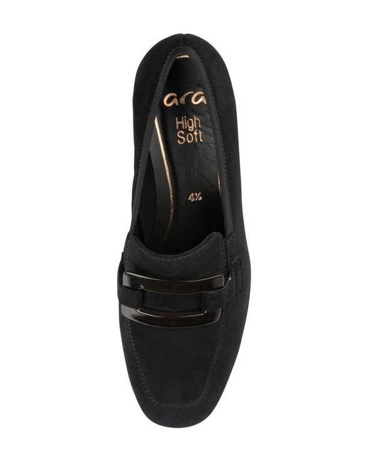 Ara Black Glimmer Loafer Pump