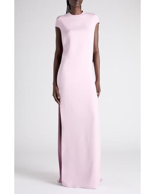 Tom Ford Pink Stretch Silk Georgette Evening Gown