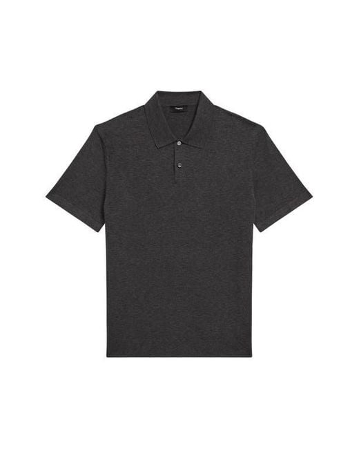 Theory Black Goris Performance Polo for men