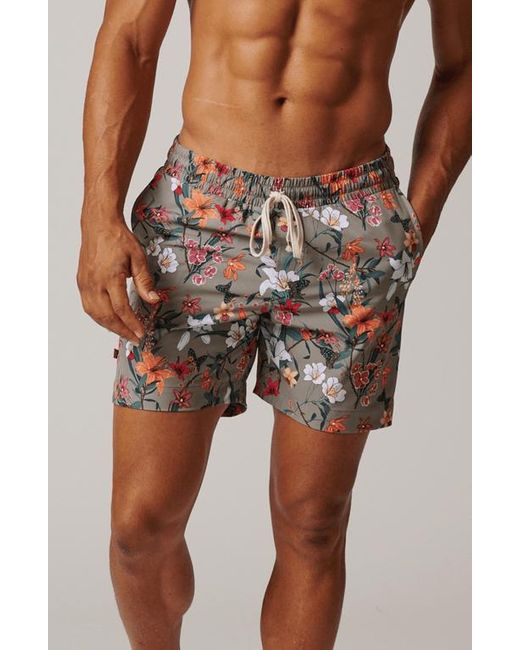 LEISURE LAB Brown Meadowsswimtrunk for men