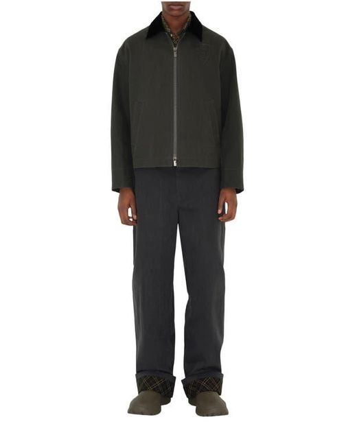 Burberry Black Cotton Jacket for men