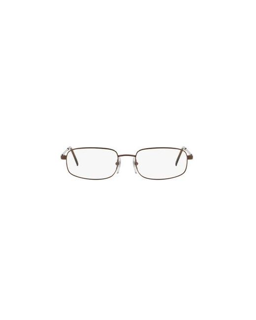 Sferoflex Brown 51Mm Rectangle Optical Glasses for men