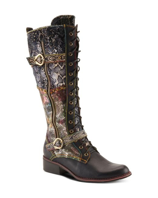 Spring Step Black Vaneyck Knee High Boot