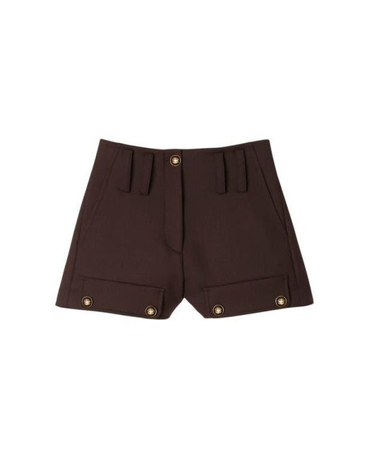 Sandro Brown Buttoned Carpenter Shorts