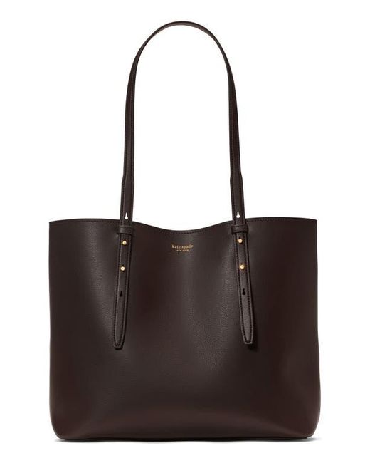 Kate Spade Black Do It All Fine Grain Leather Tote