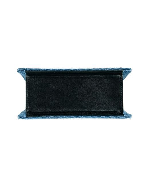 Jacquemus Blue Le Chiquito Noeud Denim & Leather Crossbody Bag