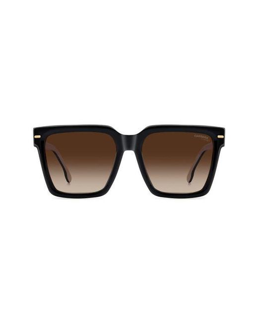 Carrera Brown 56Mm Gradient Square Sunglasses