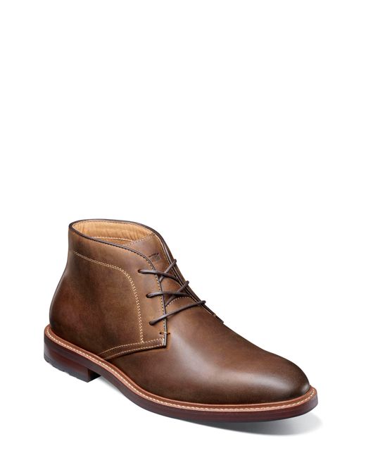 Florsheim Brown Anthem Plain Toe Chukka for men