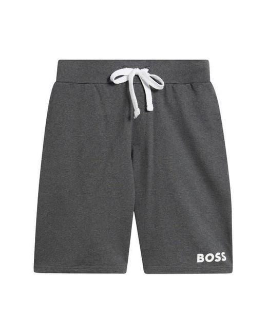 Boss Gray Ease Pajama Shorts for men